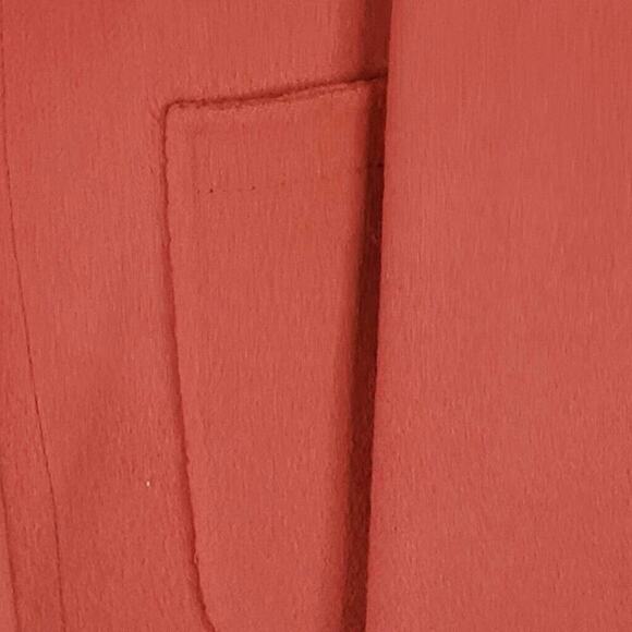 Talbots Blazer Women's Size 10 Orange Wool Long Sleeve Open Jacket - Picture 5 of 9